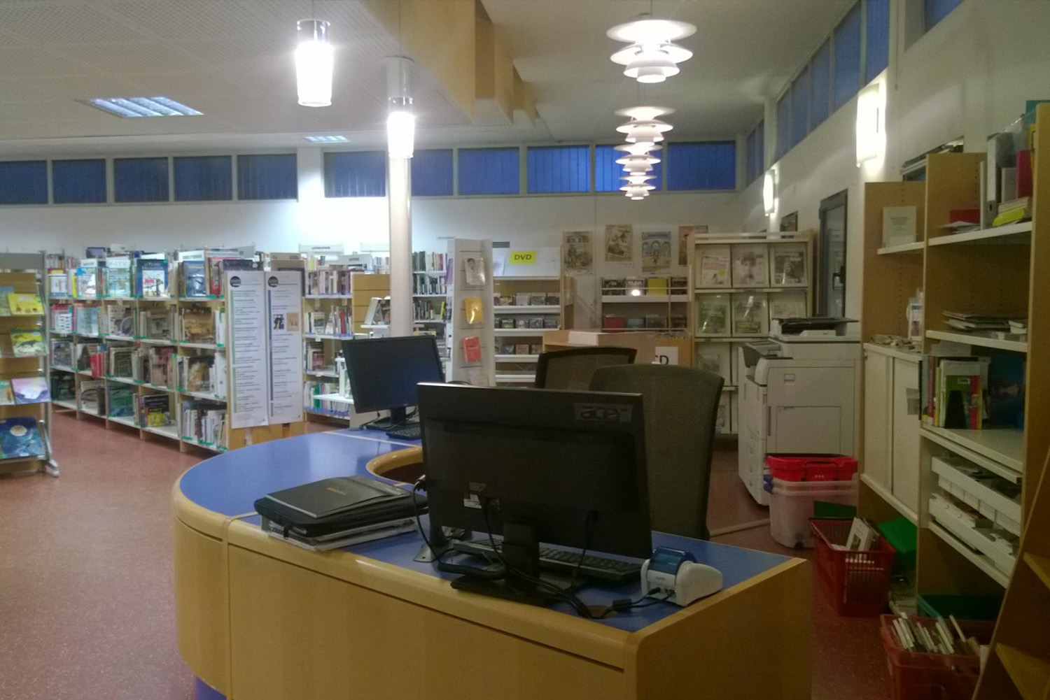 Före renovering – fast disk vid entrén