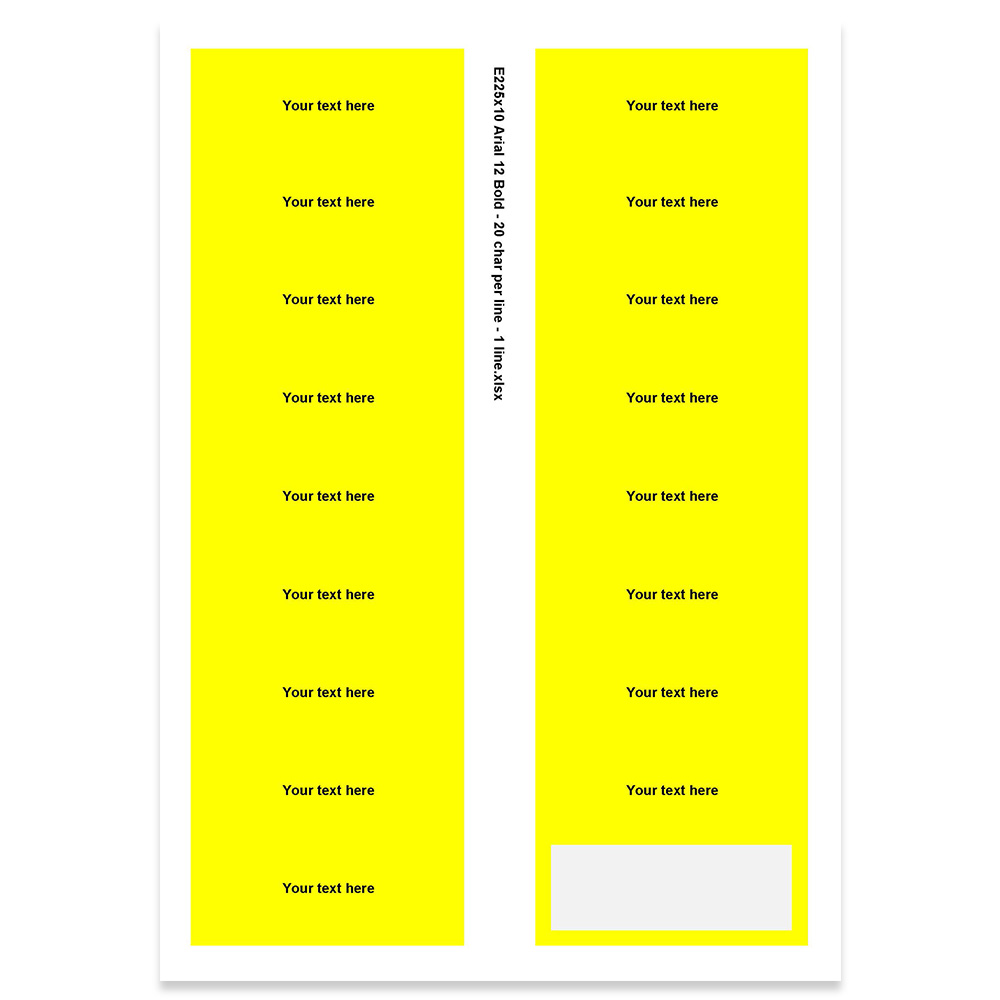 E225310 - 1 rad, max 20 tecken (Arial 12)