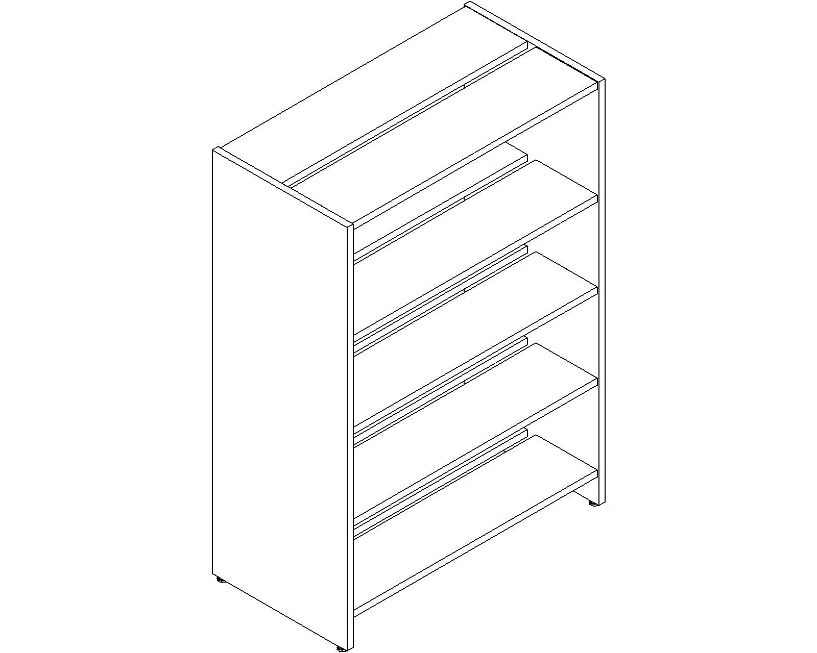 Lingo starter - double-sided - H1520 - D250 - W1000 - 3D.dwg