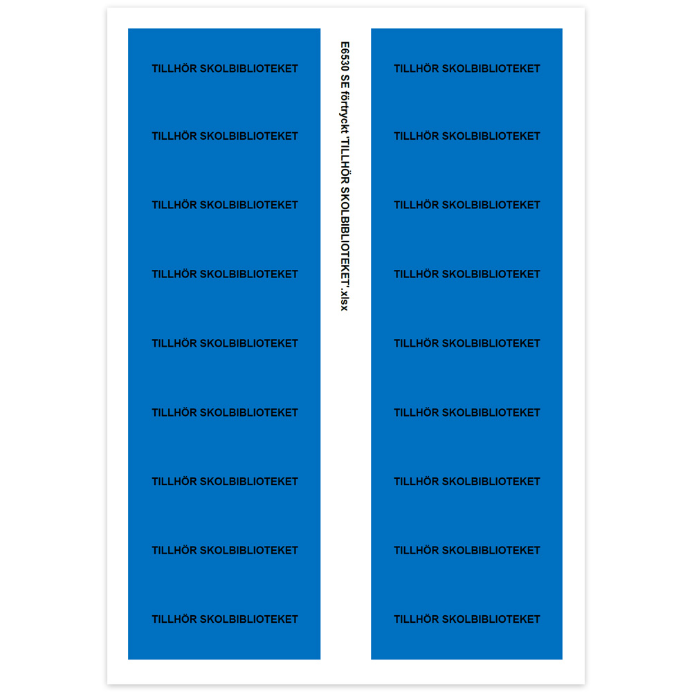 E6530 - Tillhör skolbiblioteket