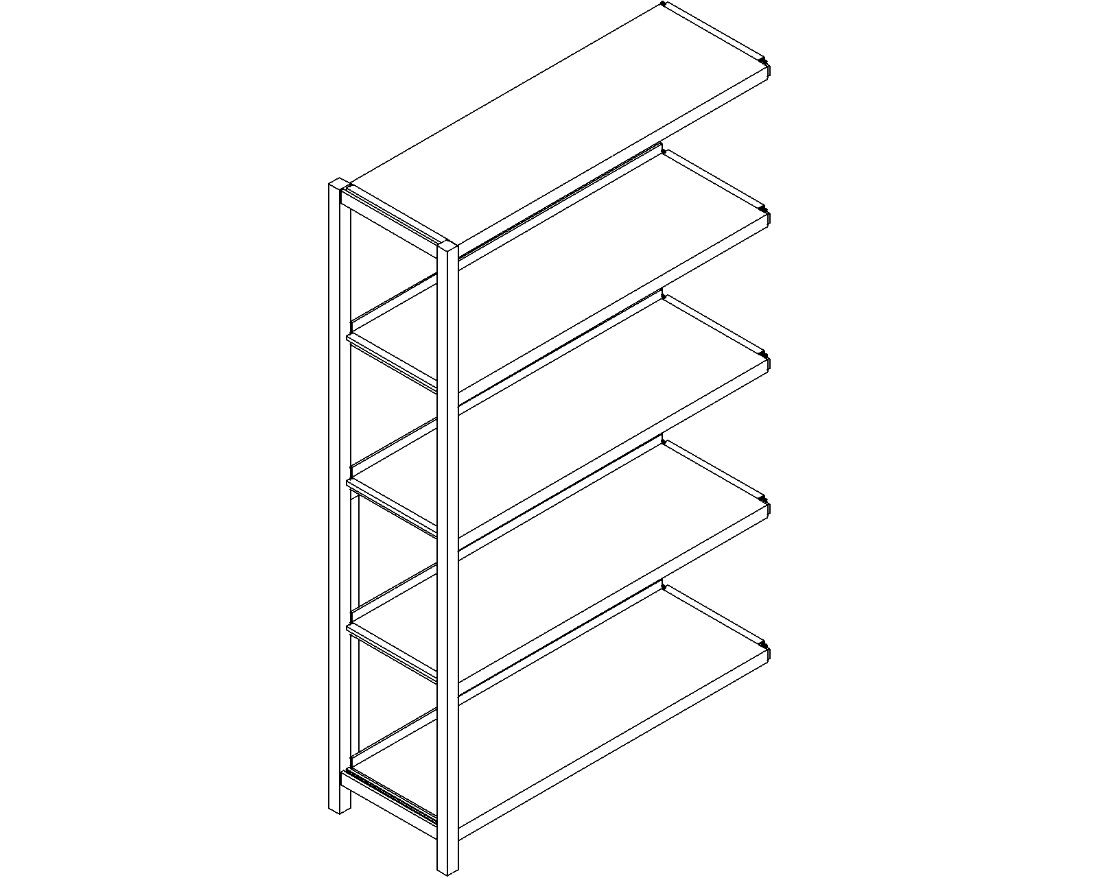 Uniflex add-on – single-sided – H1500 – D300 – W900 – 3D.dwg