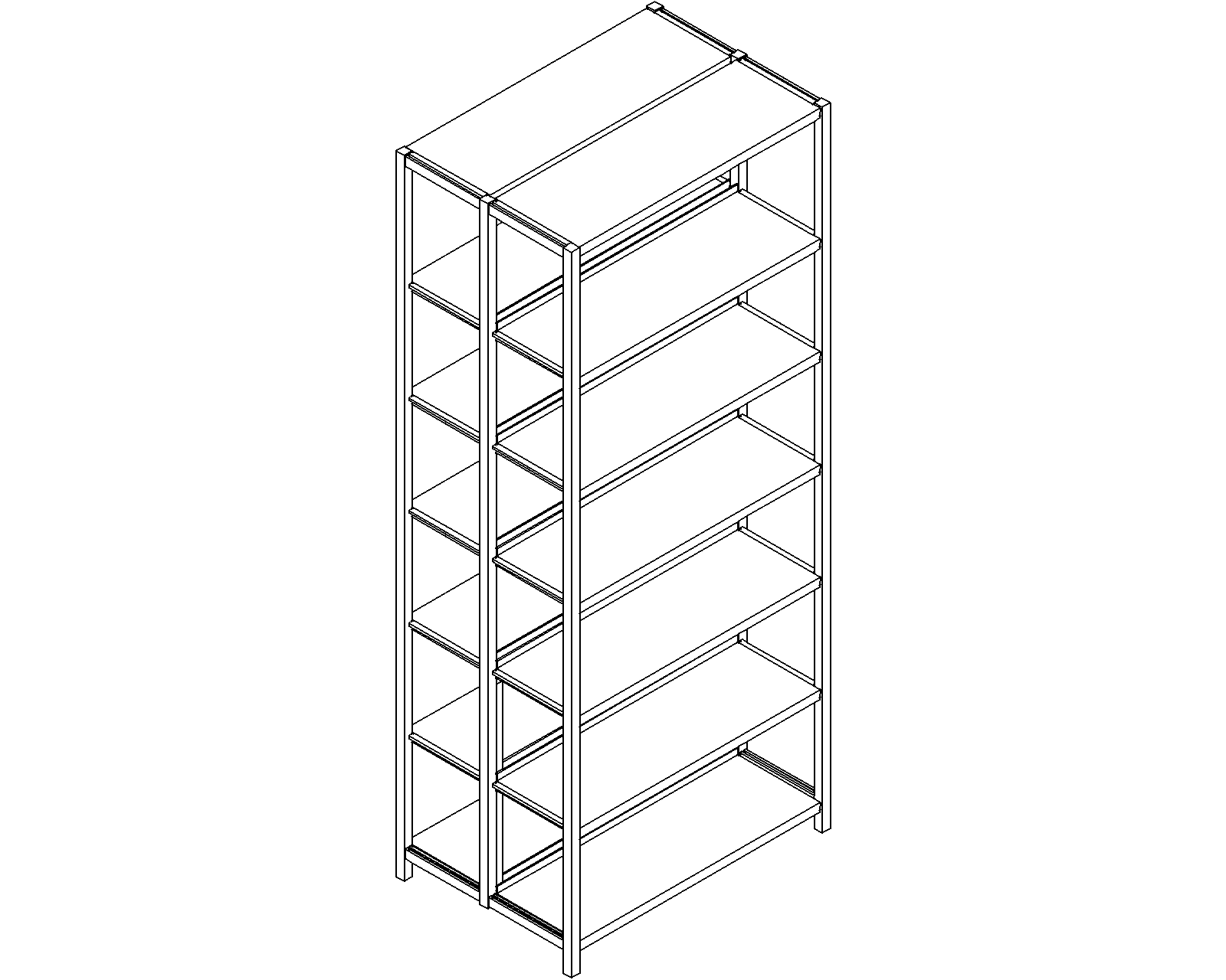 Uniflex starter – double-sided – H2250 – D300 – W900 – 3D.dwg